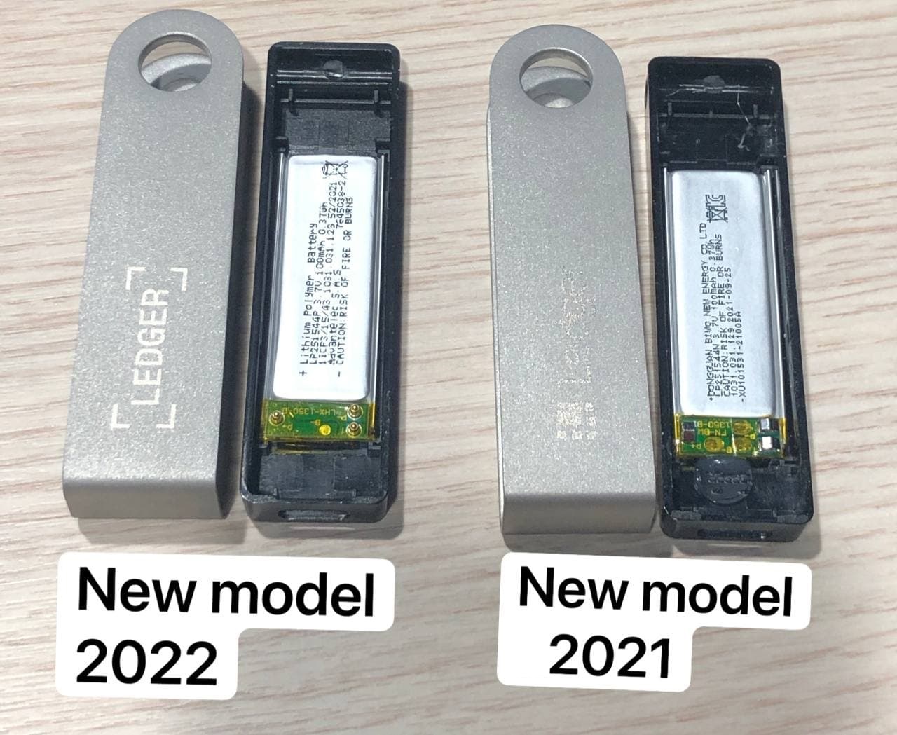 Review on Ledger Nano X (rebranded - made in 2022) vs. Classical one made  of 2021 and before : r/ledgerwallet