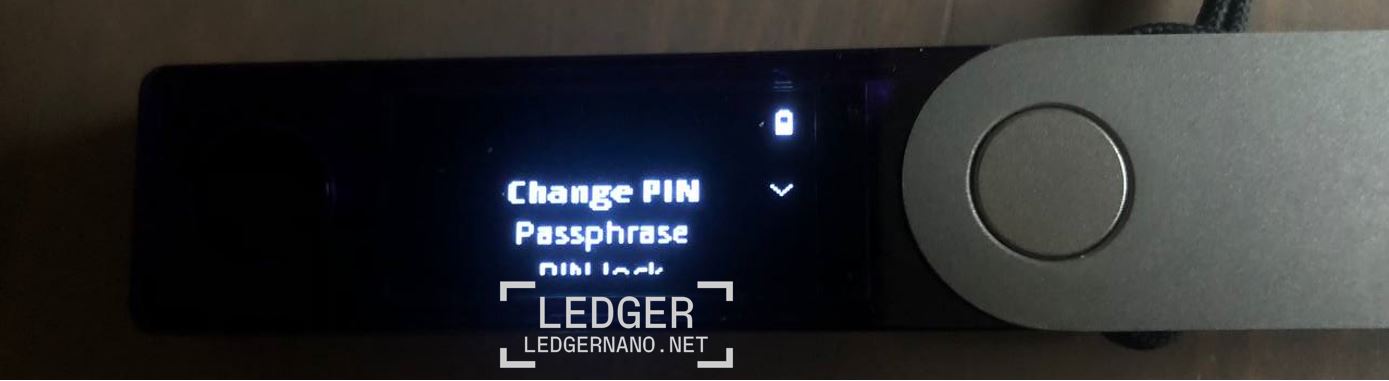 change pin code ledger 04